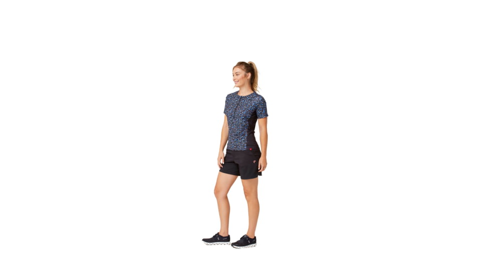Krimson Klover Vida Jersey T-Shirts - Womens, Confetti Black, Extra Large, S23108-651-XL
