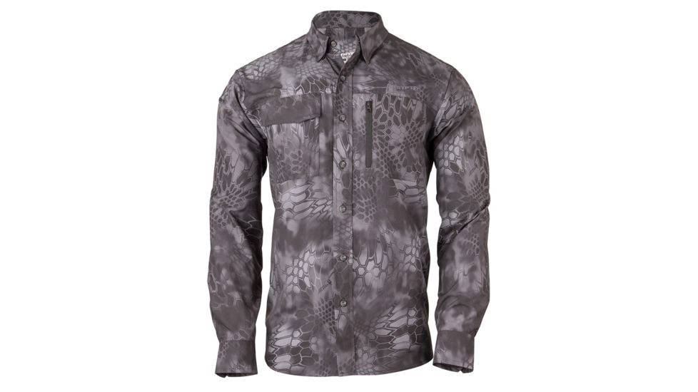 Kryptek Adventure 3 Long Sleeve Shirt - Mens, Typhon, Medium, 19ADV3LST4