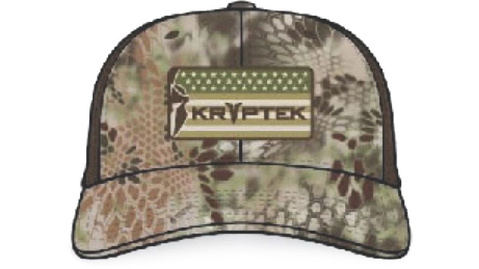 Kryptek American Warrior Hat - Mens, Highlander/Brown, One Size, 19AMERHHB