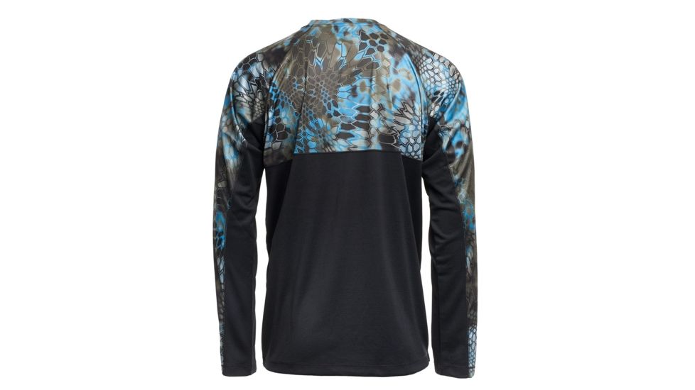 Kryptek Aura Long Sleeve - Mens, Neptune/Black, Small, 19AURLSNBK3