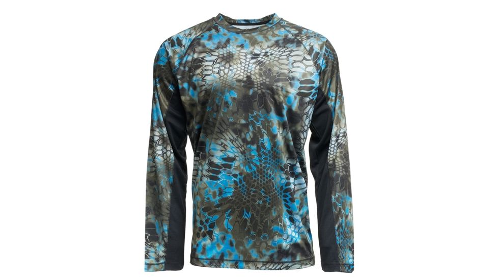 Kryptek Aura Long Sleeve - Mens, Neptune/Black, Small, 19AURLSNBK3