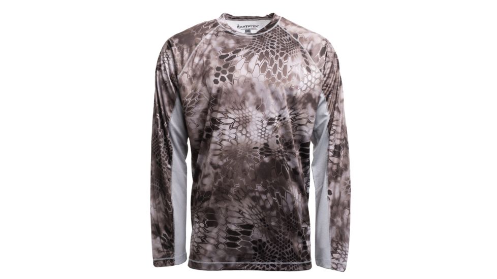 Kryptek Aura Long Sleeve - Mens, Raid/Wolf Grey, Large, 19AURLSRWG5