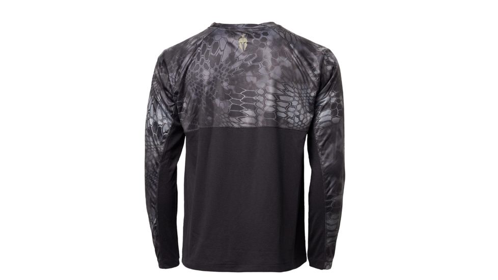 Kryptek Aura Long Sleeve - Mens, Typhon/Black, Extra Large, 19AURLSTBK6
