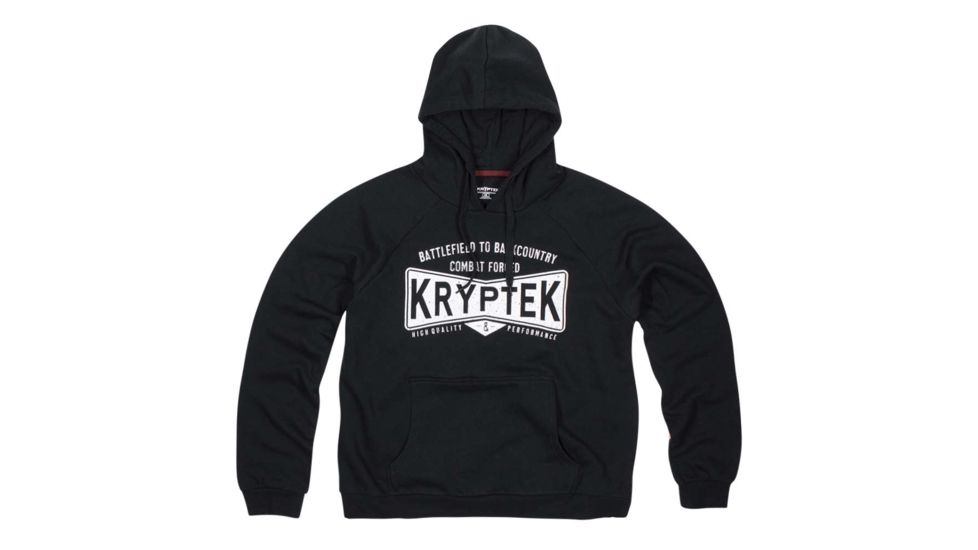 Kryptek Covert Mens Hoodie, Black/White, XL, NSN N 17COVJBW6