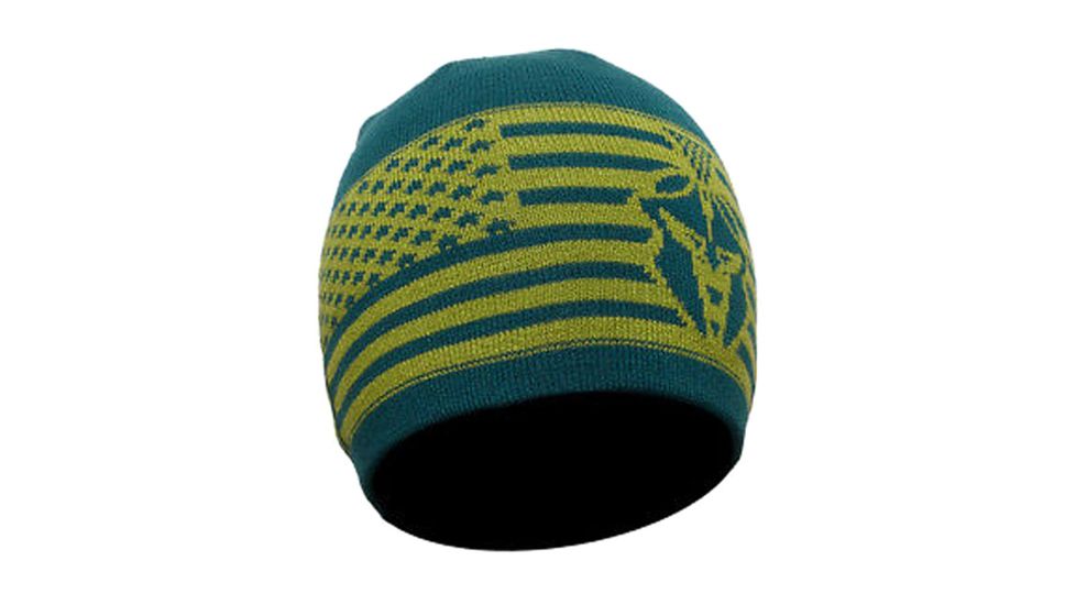 Kryptek Flag Beanie, Dark Green, One Size, 18FLABHDG