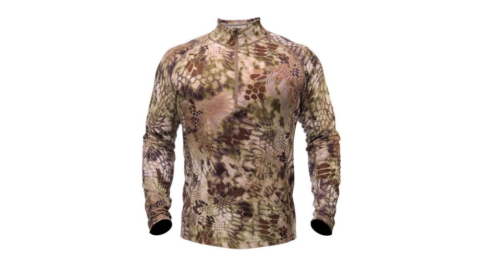 Kryptek Hoplite II Merino 1/4 Zip MW Top - Men's, Extra Small, Highlander, 17HOPMWZH2