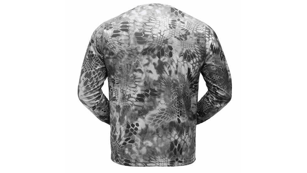 Kryptek Hyperion Long Sleeve Crew With Logo - Mens, Raid, Medium, 19HYPLSLR4