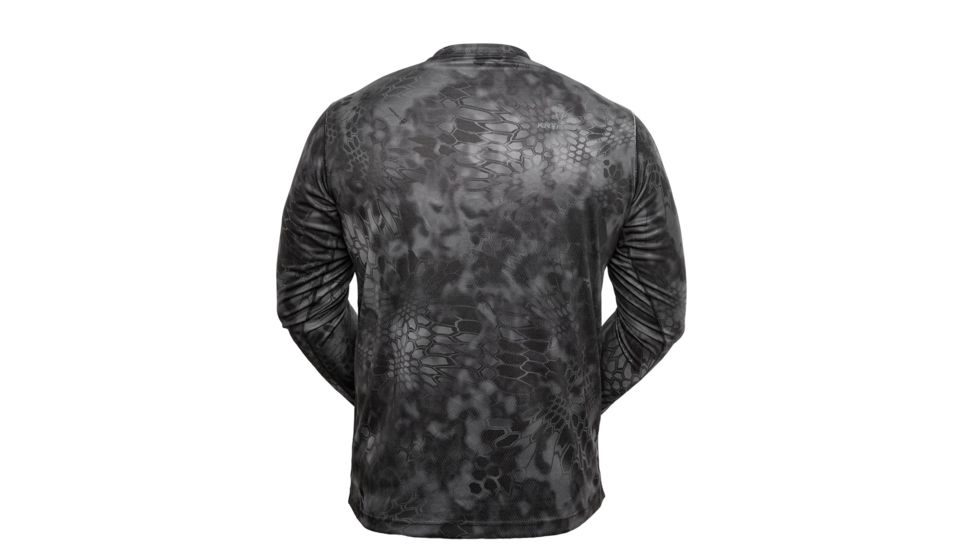Kryptek Hyperion Long Sleeve Crew With Logo - Mens, Typhon, Large, 19HYPLSLT5