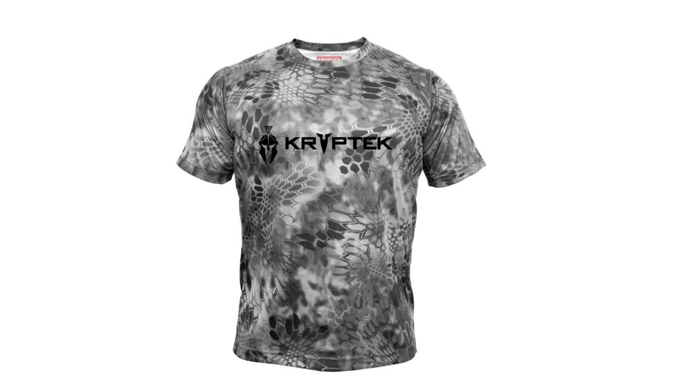 Kryptek Hyperion Short Sleeve Crew With Logo - Mens, Raid, Extra Small, 19HYPSSLR2