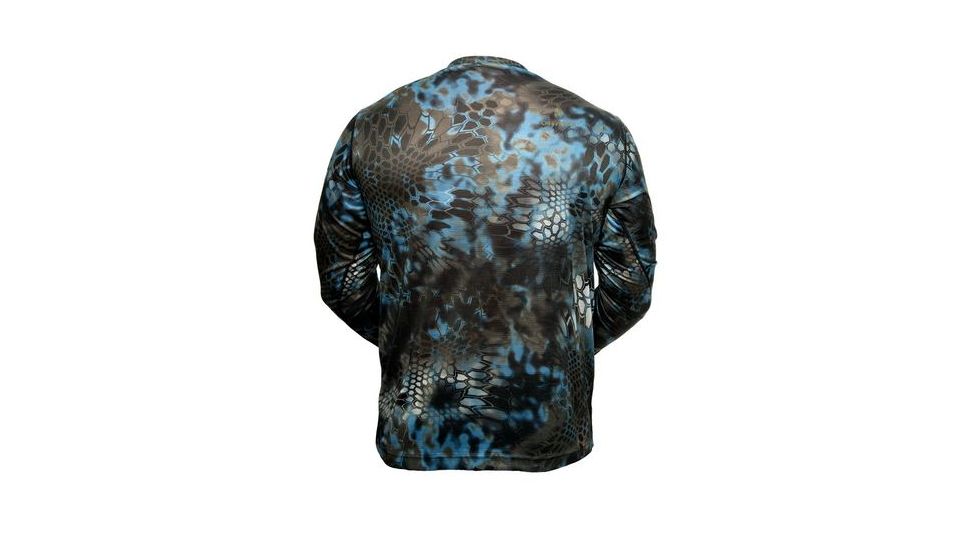 Kryptek Mens Hyperion Long Sleeve Crew, Neptune, Medium, 16HYPLSCNP4
