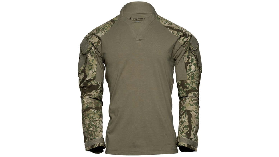 Kryptek Tactical Long Sleeve Rugby - Mens, Obskura Transitional, S, 19TACRLSTSSG3