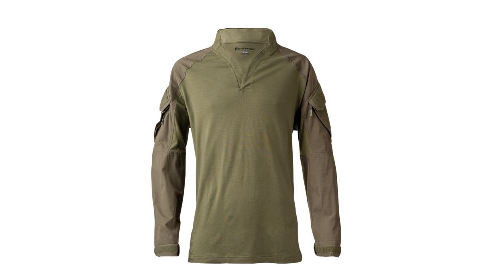 Kryptek Tactical Long Sleeve Rugby - Mens, Ranger Green, 2XL, 19TACRLSRG7