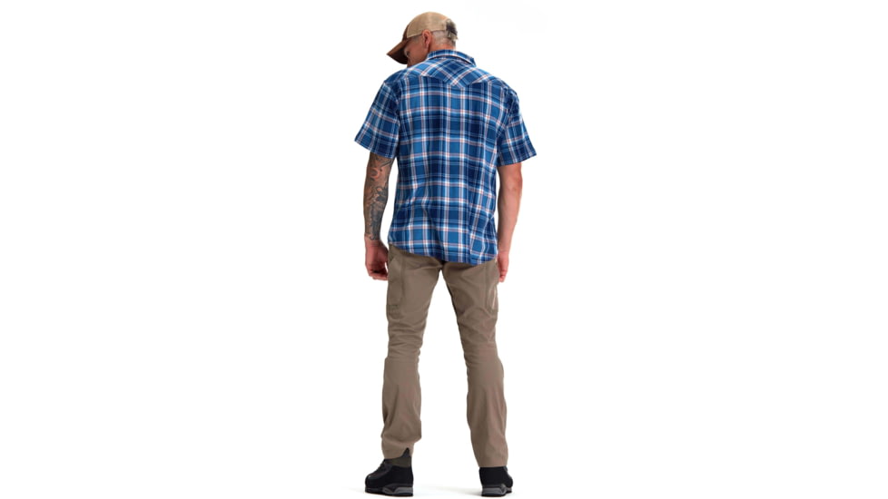 Kryptek Tartan LT WT SS Flannel - Mens, Indigo, XXL/Reg, 22TARFING7