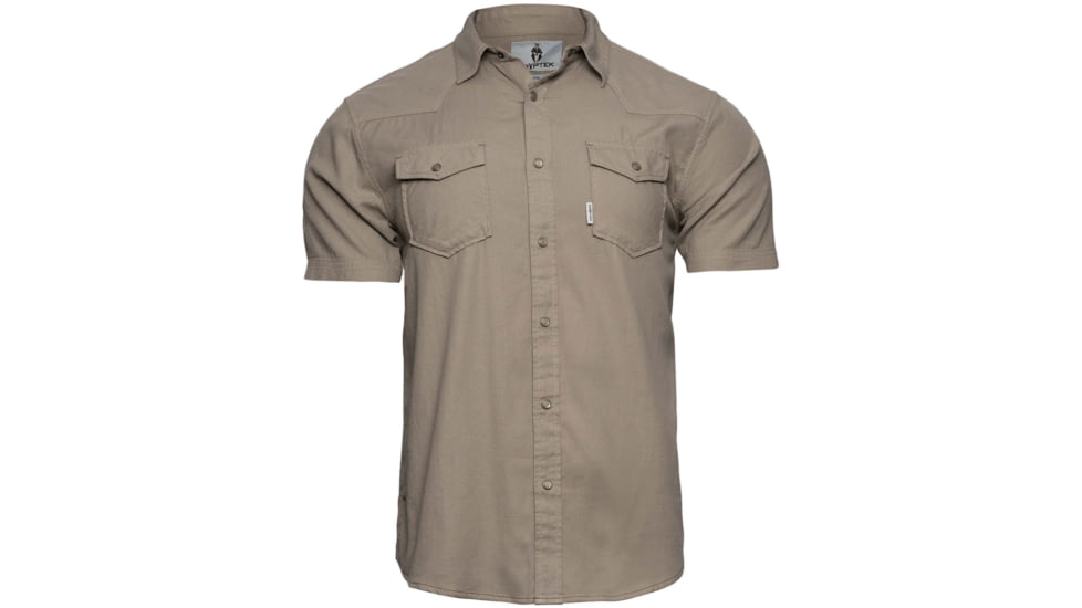 Kryptek Tartan LT WT SS Flannel - Mens, Olive, M/Reg, 22TARFO4