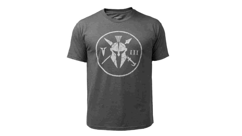 Kryptek Three Mens Tee Shirt, Olive Heather, Small, 18KTSSCOH3