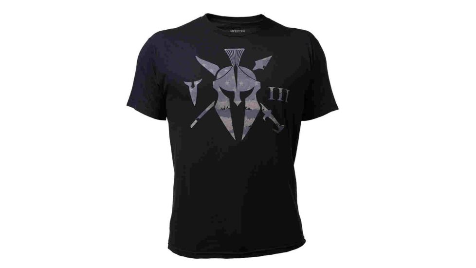 Kryptek Unit Mens Tee Shirt, Black, Small, 18KUSSCBK3
