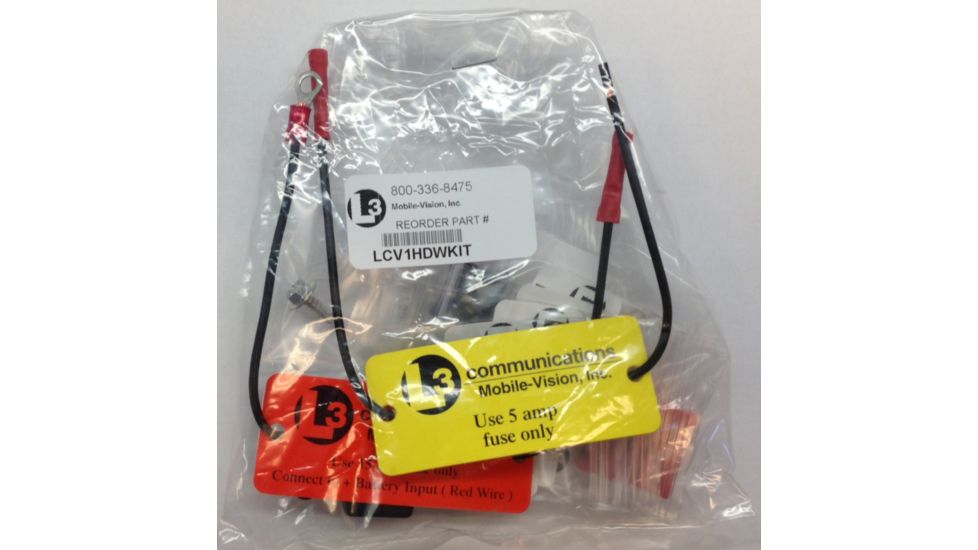 L-3 Mobile-Vision V-One Hardware Kit - Connects To Vehicle Power System LCV1HDWKIT
