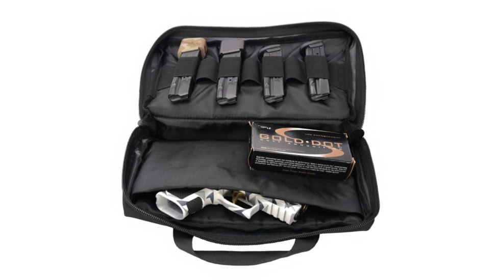 L2D Combat Tactical Padded Pistol Case, Black, LD-A-SPC