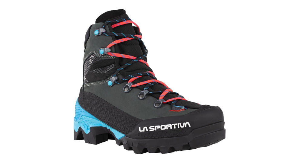 La Sportiva Aequilibrium LT GTX Mountaineering Boots - Women's, Black/Hibiscus, 37.5, 21Z-999402-37.5