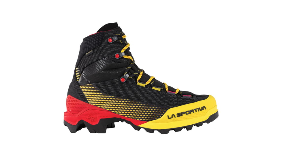 La Sportiva Aequilibrium ST GTX Mountaineering Boots - Mens, Black/Yellow, 44.5 Euro, ZFMS098-K00Y00-44.5