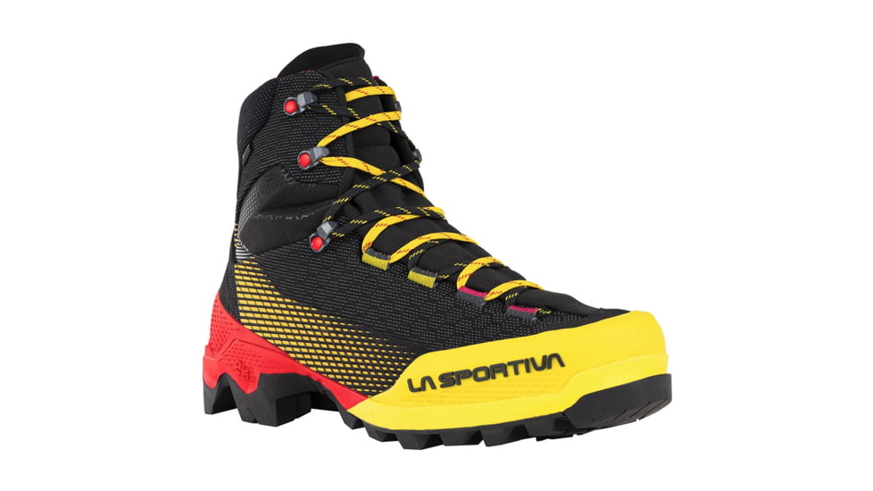 La Sportiva Aequilibrium ST GTX Mountaineering Boots - Mens, Black/Yellow, 44.5 Euro, ZFMS098-K00Y00-44.5