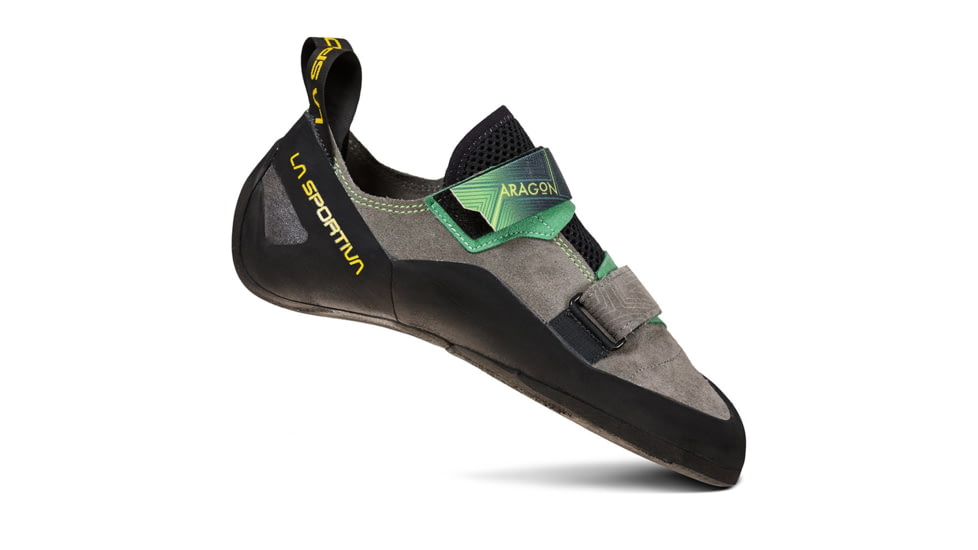 La Sportiva Aragon Climbing Shoes - Mens, Clay/Jasmine Green, 38.5, Medium, 30B-909717-38.5