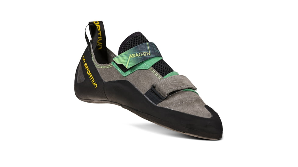 La Sportiva Aragon Climbing Shoes - Mens, Clay/Jasmine Green, 42.5, ZFCS022-G09E17-42.5
