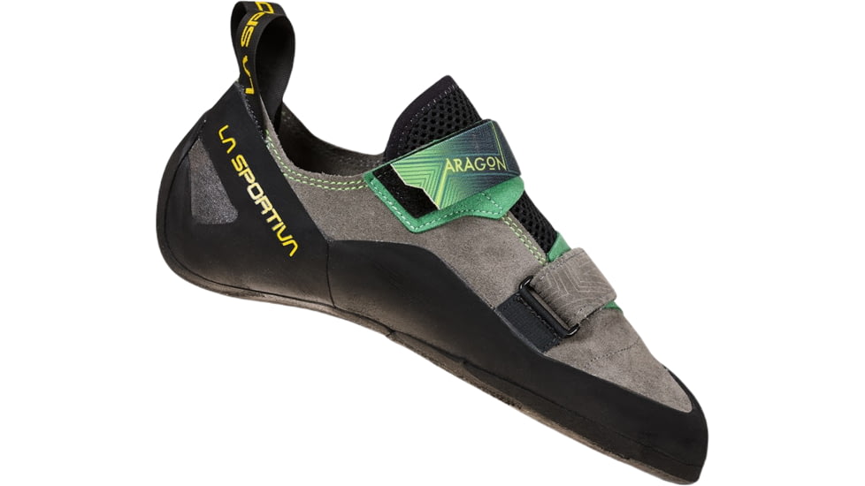 La Sportiva Aragon Climbing Shoes - Mens, Clay/Jasmine Green, 42.5, ZFCS022-G09E17-42.5
