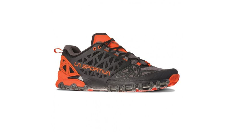 La Sportiva Bushido II Trailrunning Shoes - Mens, Carbon/Tangerine, 38, 36S-900202-38
