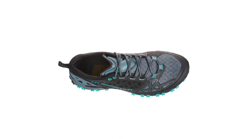 La Sportiva Bushido II Trailrunning Shoes - Womens, Slate/Aqua, 38, 36T-903615-38