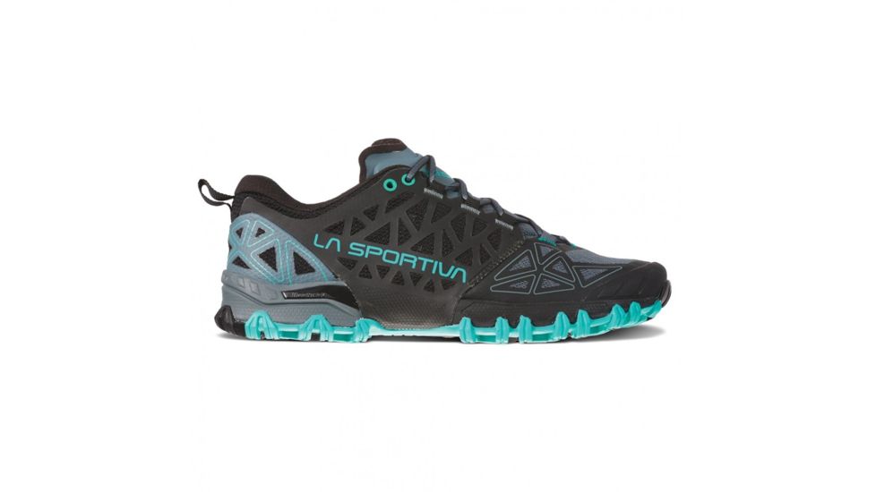 La Sportiva Bushido II Trailrunning Shoes - Womens, Slate/Aqua, 38, 36T-903615-38