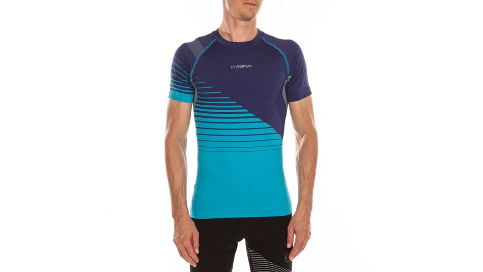 La Sportiva Complex T-Shirt, Mens, Indigo/Tropic Blue, Large, J87-617614-L