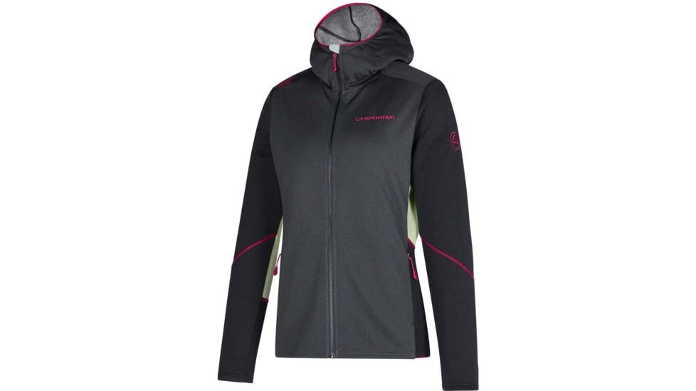 La Sportiva Cosmic Hoody - Womens, Carbon/Celadon, Large, M35-900727-L
