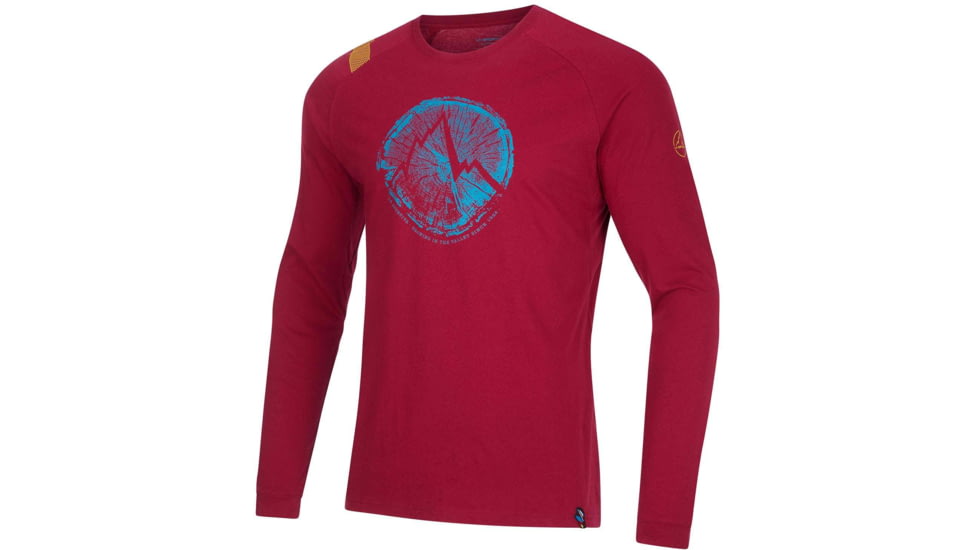 La Sportiva Cross Section Long Sleeve - Mens, Sangria, Extra Small, N77-320320-XS