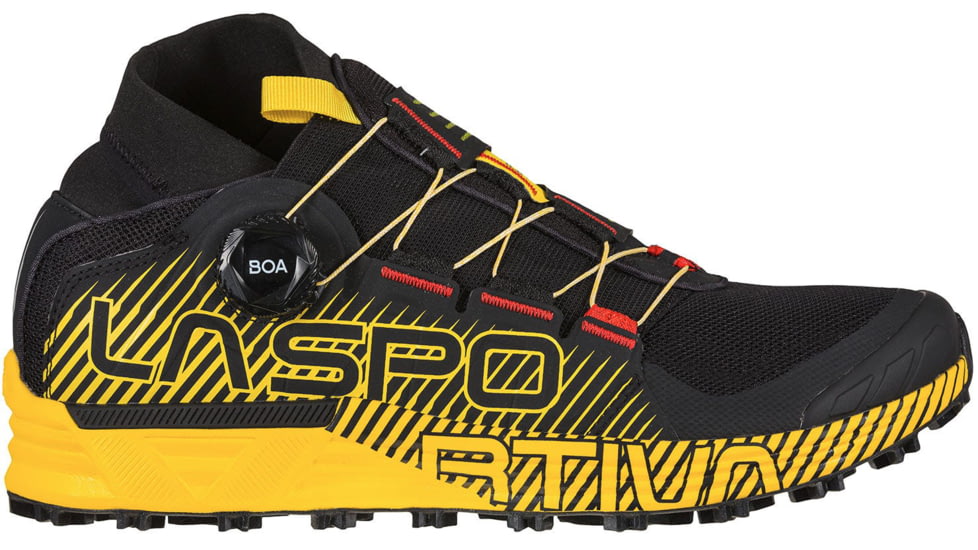 La Sportiva Cyklon Running Shoes - Men's, Black/Yellow, 45.5, Medium, 46W-999100-45.5