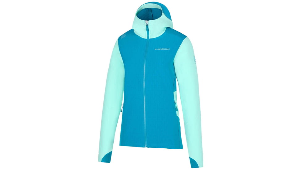 La Sportiva Descender Storm Jacket - Womens, Crystal/Turquoise, Small, M37-635616-S