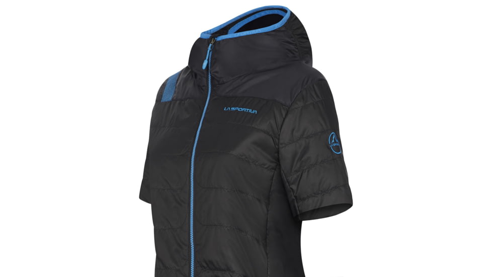 La Sportiva Glow Short Sleeve Jacket - Womens, Black, Extra Small, C98-999999-XS