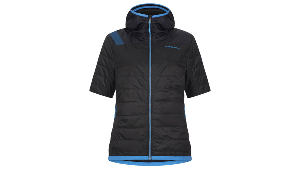 La Sportiva Glow Short Sleeve Jacket - Womens, Black, Extra Small, C98-999999-XS