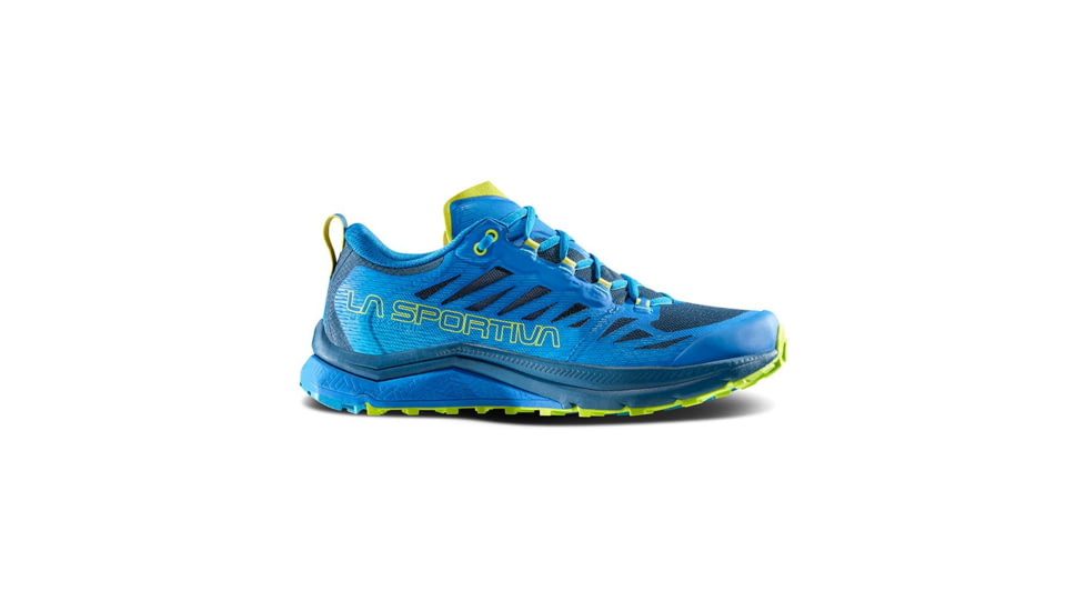 La Sportiva Jackal II Running Shoes - Mens, Electric Blue/Lime Punch, 43.5, 56J-634729-43.5