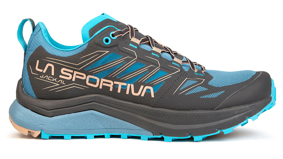 USED La Sportiva Jackal Running Shoes - Women's, Carbon/Topaz, 40.5, Medium, 46C-900624-40.5, EDEMO1