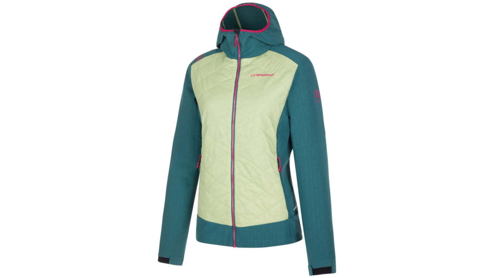 La Sportiva Kap Hybrid Hoody - Womens, Celadon/Alpine, Large, M39-727726-L