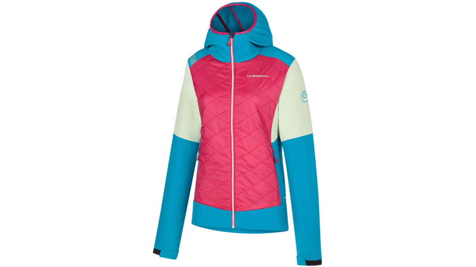 La Sportiva Kap Hybrid Hoody - Womens, Cerise/Crystal, Extra Small, M39-409635-XS