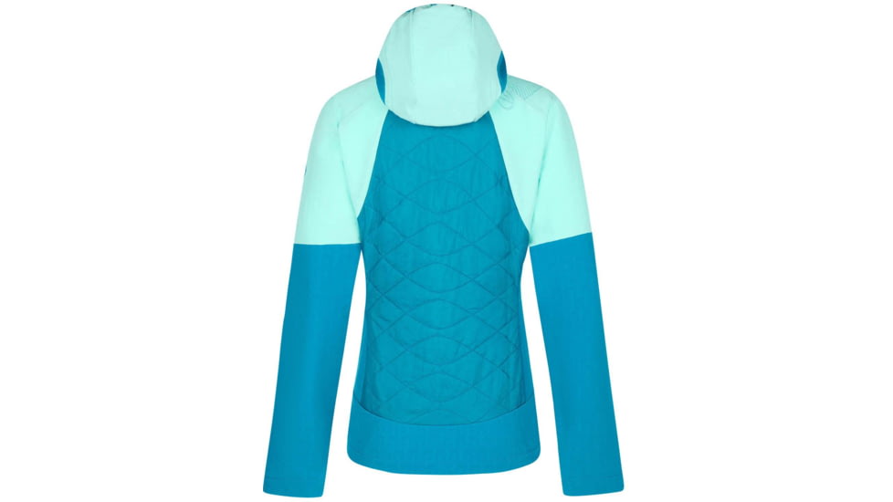 La Sportiva Kap Hybrid Hoody - Womens, Crystal/Turquoise, Extra Large, M39-635616-XL