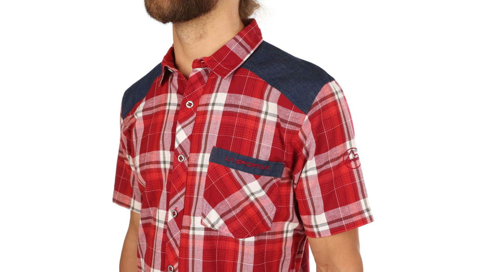 La Sportiva Longitude Shirt - Mens, Chili/Poppy, Small, N25-309311-S