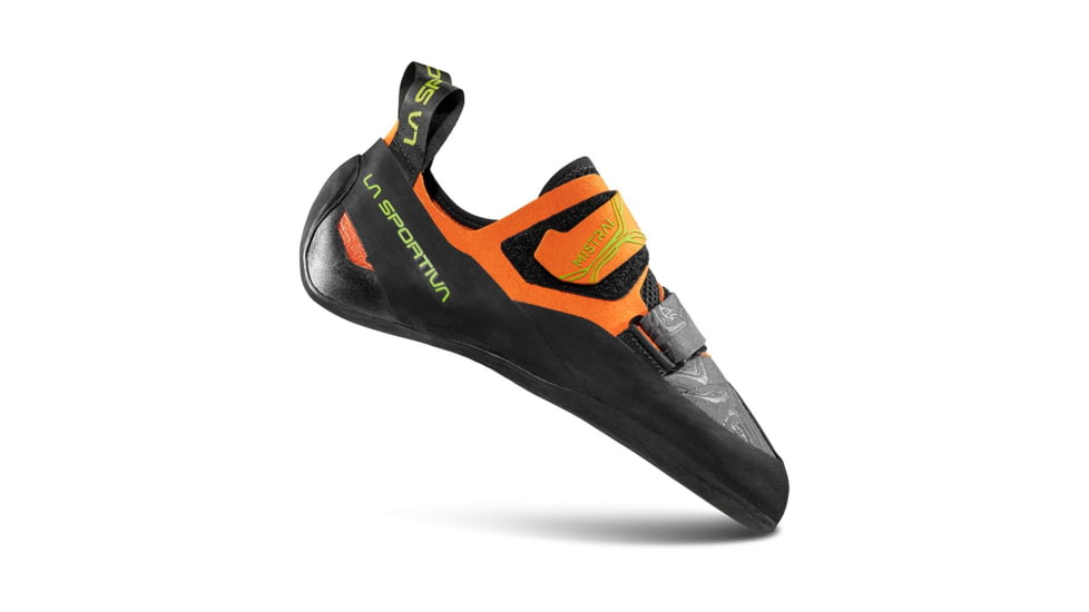 La Sportiva Mistral Climbing Shoes - Mens, Hawaiian Sun/Lime Punch, 39, ZFCS034-O08E29-39