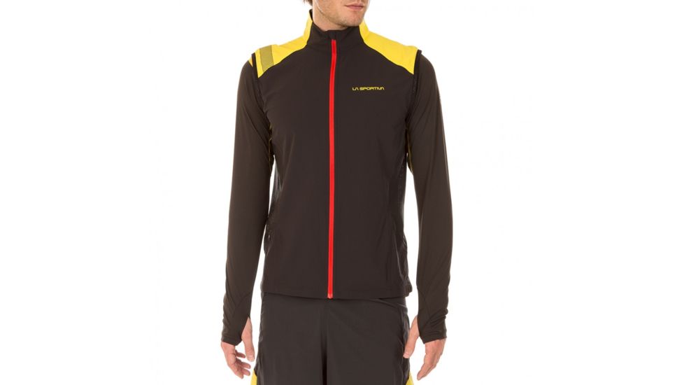 La Sportiva Mistral Vest - Men's, Black/Yellow, Extra Large J73-999100-XL