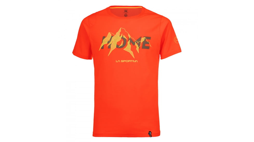 La Sportiva Mountain Is Home T-Shirt - Men's, Tangerine, Small H75-202202-S