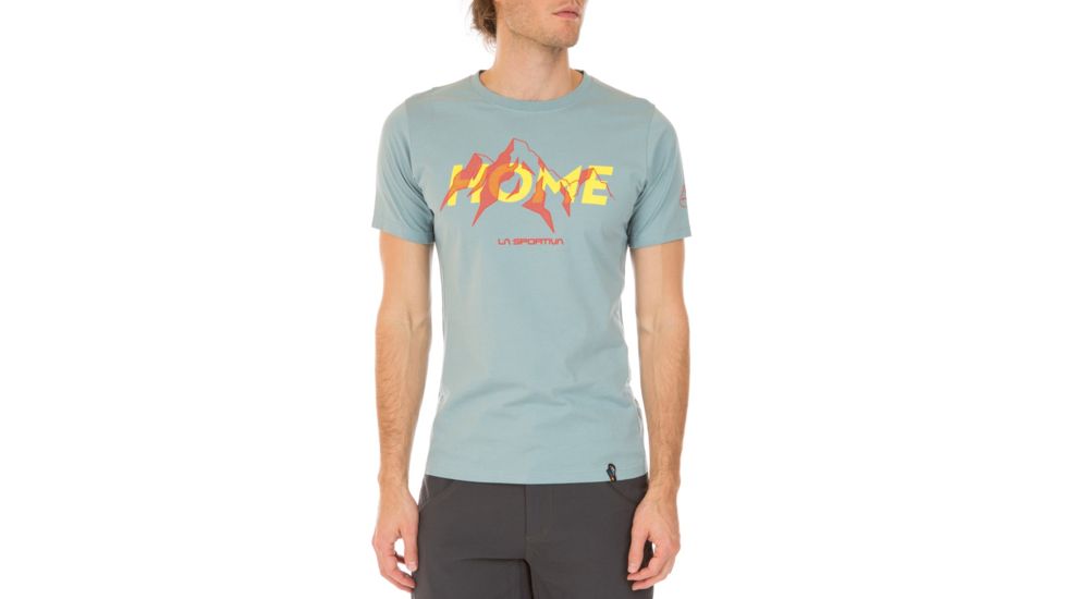 La Sportiva Mountain Is Home T-Shirt - Men's, Stone Blue, Small H75-904904-S