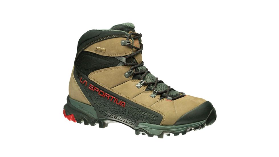 La Sportiva Nucleo High GTX Hiking Shoes - Men's, Taupe/Brick, 44.5, 14U-801305-44.5