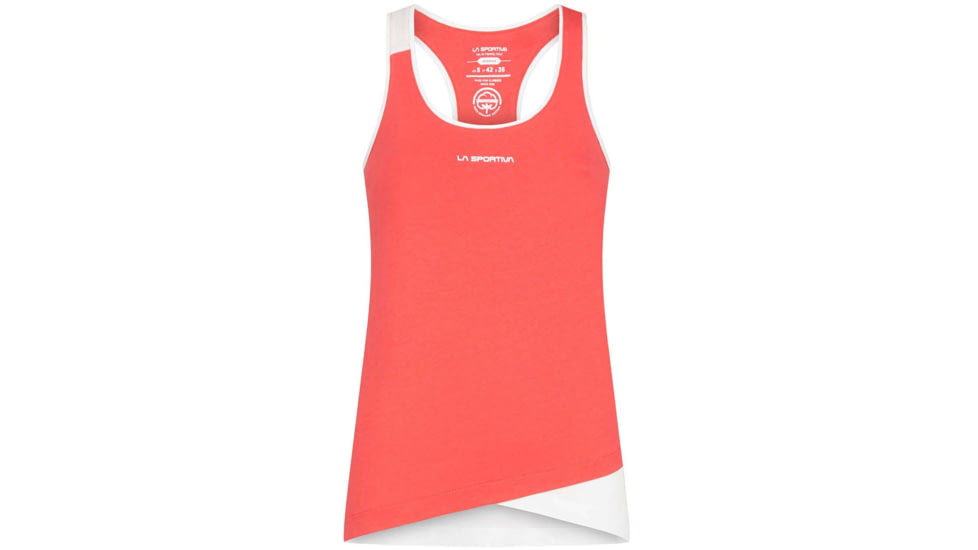 La Sportiva Paige Tank - Womens, Hibiscus/White, Medium, I97-402000-M